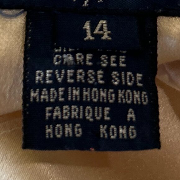 Ralph Lauren  SZ M Cream Silk Blouse Career Capsule Heritage Old $ Quiet Luxury - Picture 9 of 10